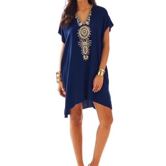 Lilly Pulitzer Dresses & Skirts - Lilly Pulitzer Navy Caftan Dress
